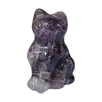 Фигурка Кот из аметиста &ndash; талисман удачи и гармонии из натурального камня MKS-21650 фото