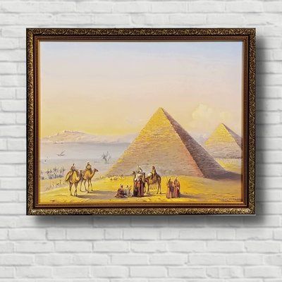 Фотокартина в рамке горизонтальная єгипетская Пирамида Хеопса 45*55*2см RP-20302 фото