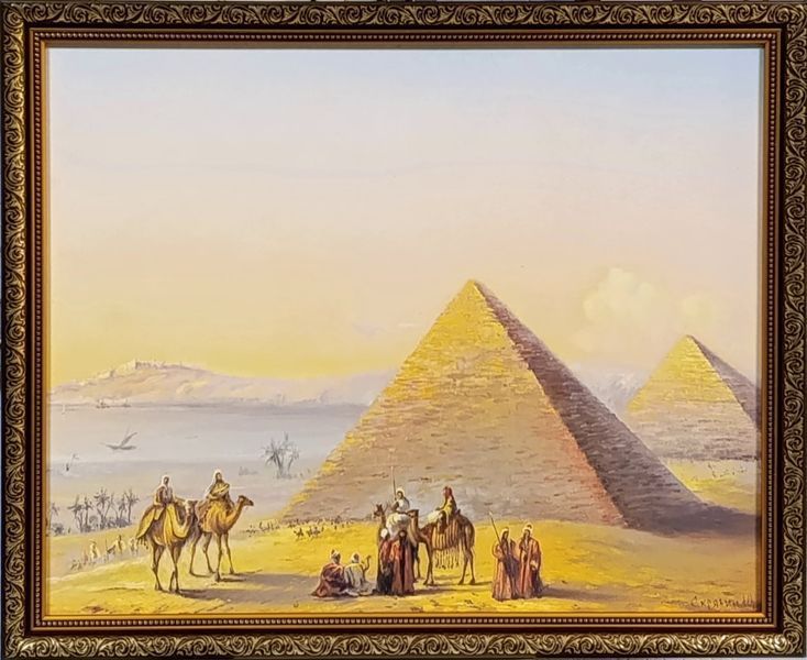 Фотокартина в рамке горизонтальная єгипетская Пирамида Хеопса 45*55*2см RP-20302 фото
