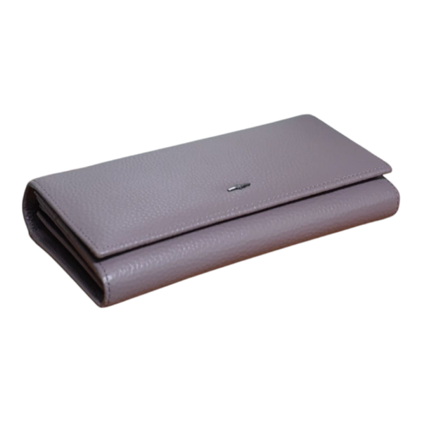Большой женский кошелек из натуральной матовой кожи Balisa Purple 18.5*10*3 см 515-175 фото