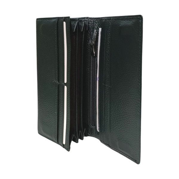 Жіночий гаманець Genuine leather Green з натуральної шкіри 18.5*9.5*3 см 1180 фото