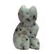 Фигурка Кошки Талисман из натурального камня самоцвета Яшмы (киви) 5*3.5*2 см MKS-157-2 фото 2